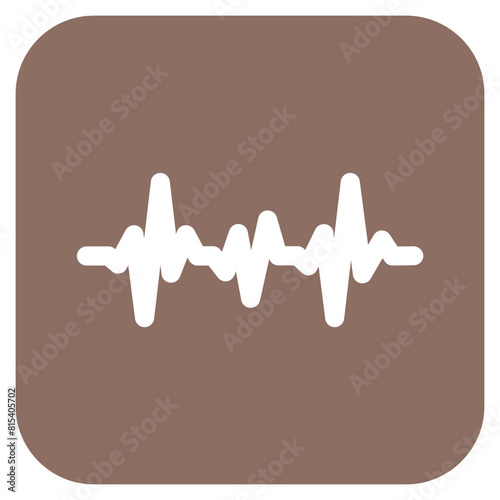 Pulse icon vector image. Can be used for Cardiology.