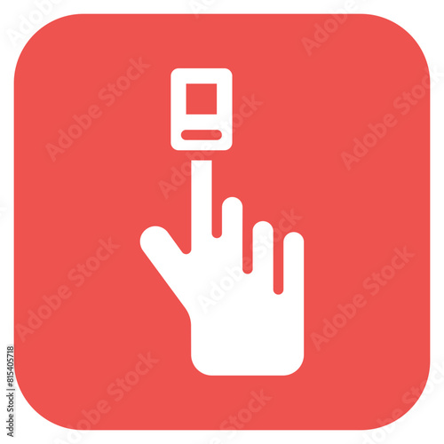 Pulse Oximeter icon vector image. Can be used for Cardiology.