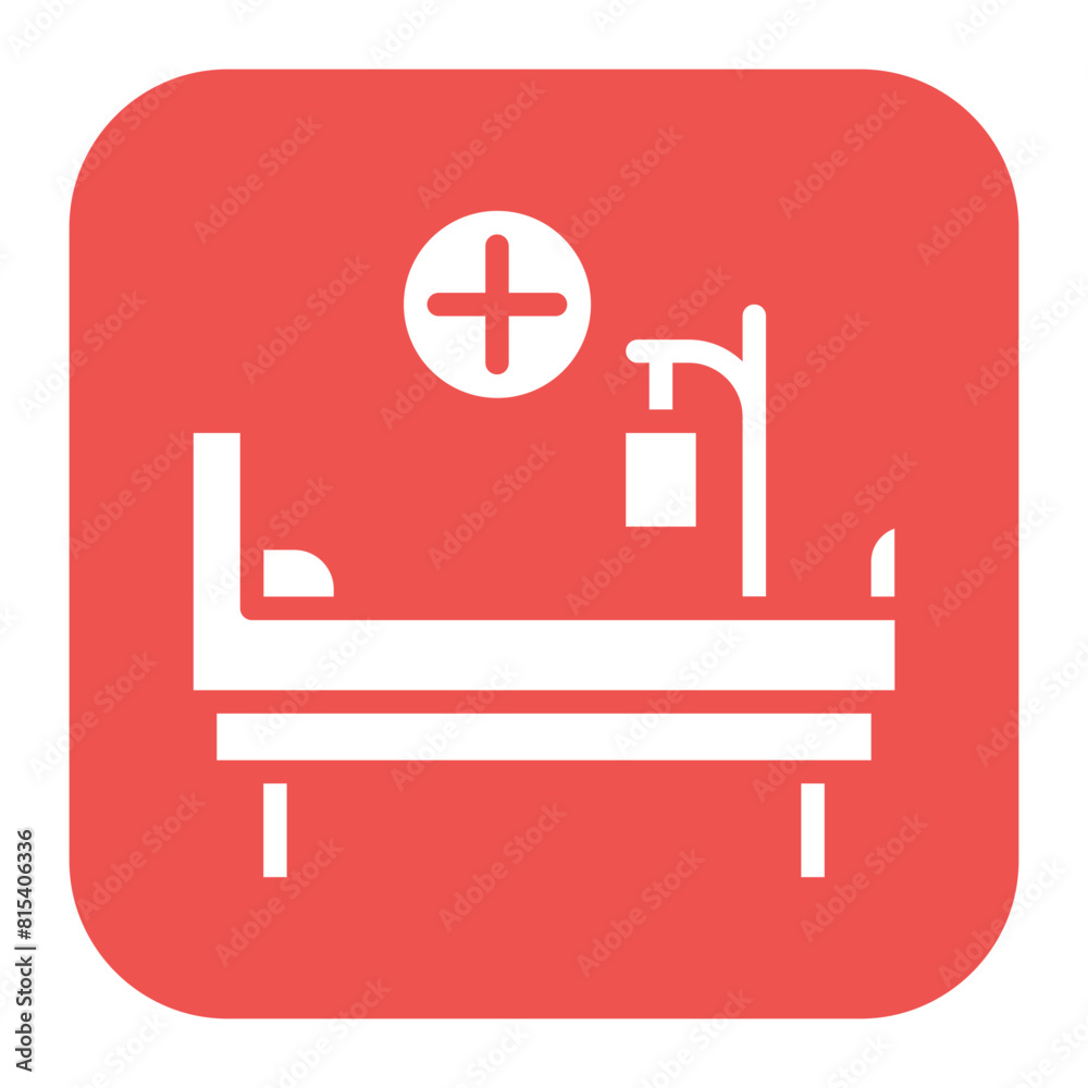 Hospital Bed icon vector image. Can be used for Tuberculosis. Hospital Bed icon vector image. Can be used for Tuberculosis.