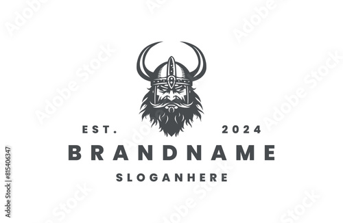 Viking logo template vector illustration design