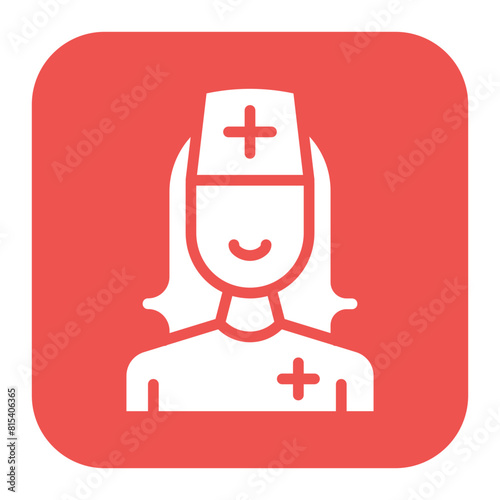 Nurse icon vector image. Can be used for Tuberculosis.