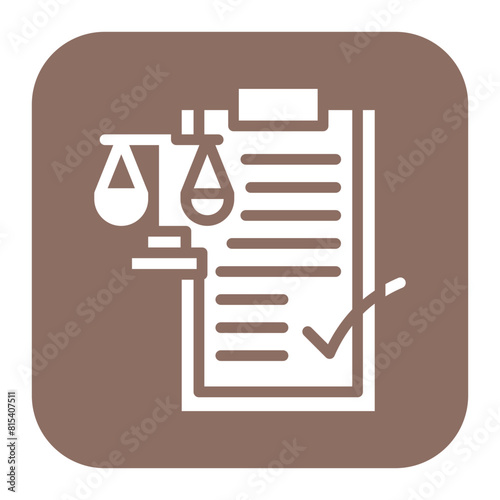 Legal Compliance icon vector image. Can be used for Legal Services.