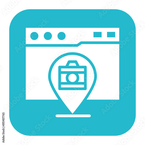 Sightseeing icon vector image. Can be used for Vacation Planning.