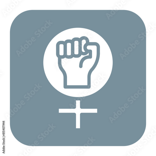 Feminism icon vector image. Can be used for Protesting and Civil Disobedience.