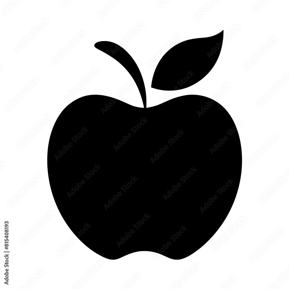 Apple icon vector silhouette illustration Apple icon vector silhouette illustration