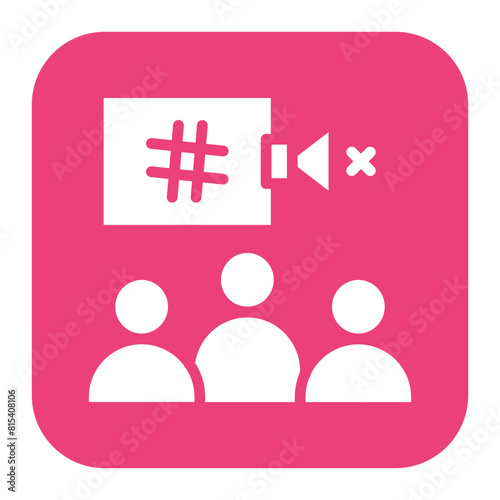 Silent Protest icon vector image. Can be used for Protesting and Civil Disobedience.