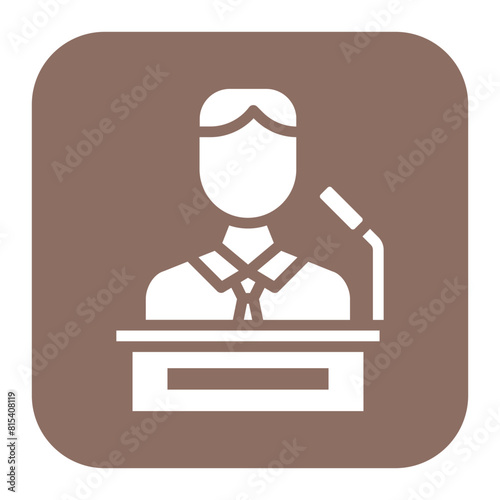 Speech icon vector image. Can be used for Protesting and Civil Disobedience.