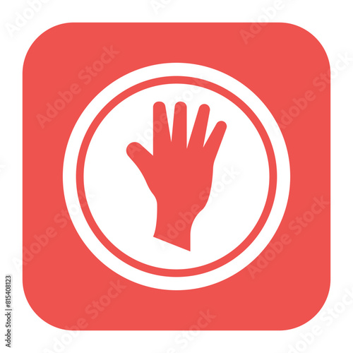 Stop icon vector image. Can be used for Protesting and Civil Disobedience.
