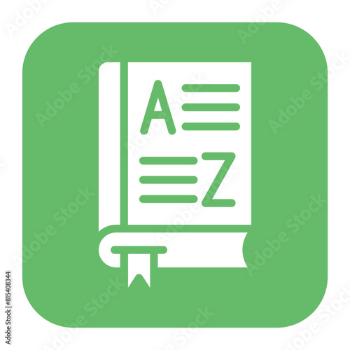 Dictionary icon vector image. Can be used for Literature.