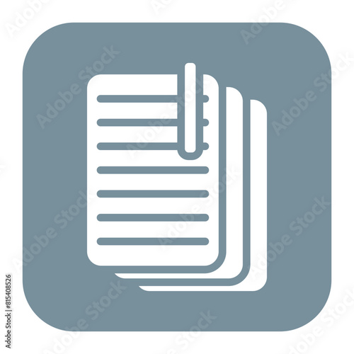 Note icon vector image. Can be used for Literature.