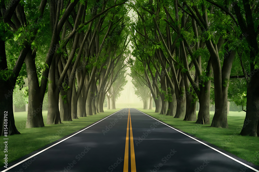 Fototapeta premium road in the forest