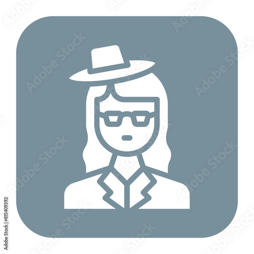 Actress icon vector image. Can be used for Filmmaking.