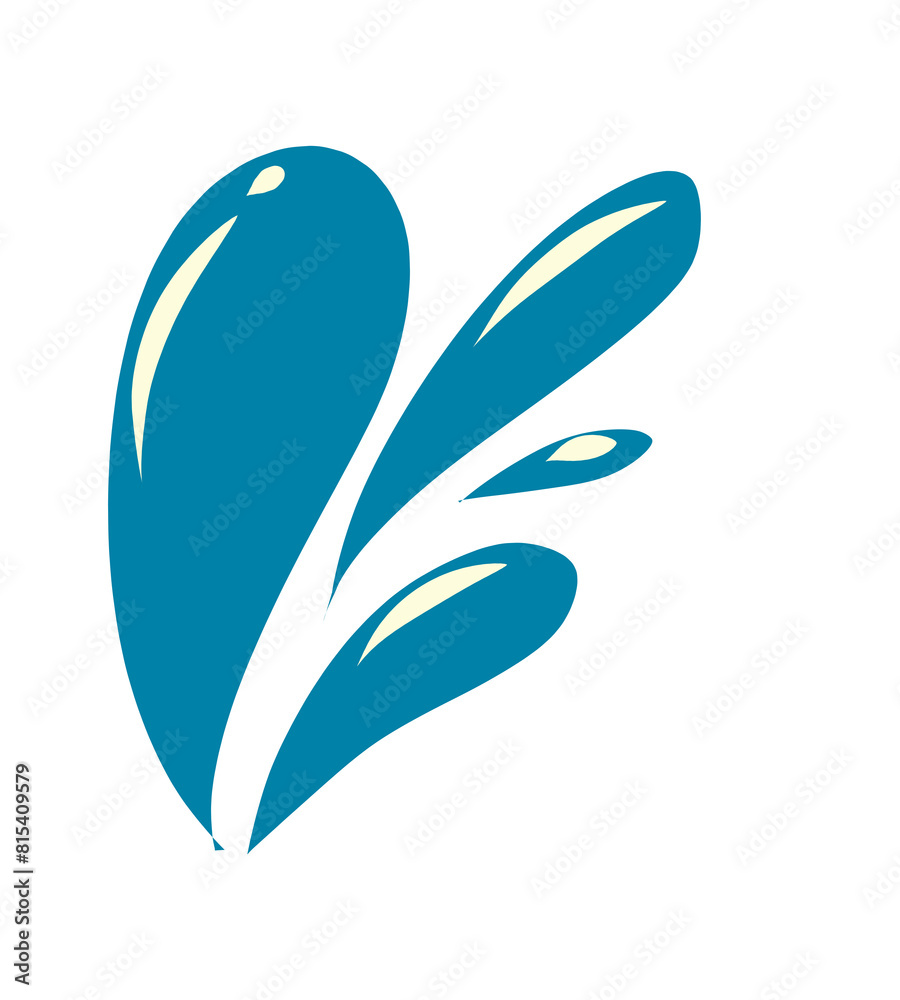 illustration of an bird splash element blue water illustration of an bird splash element blue water