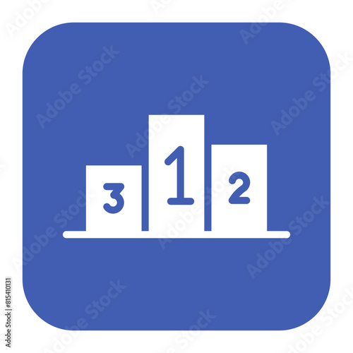 Winners Podium icon vector image. Can be used for Achievements.