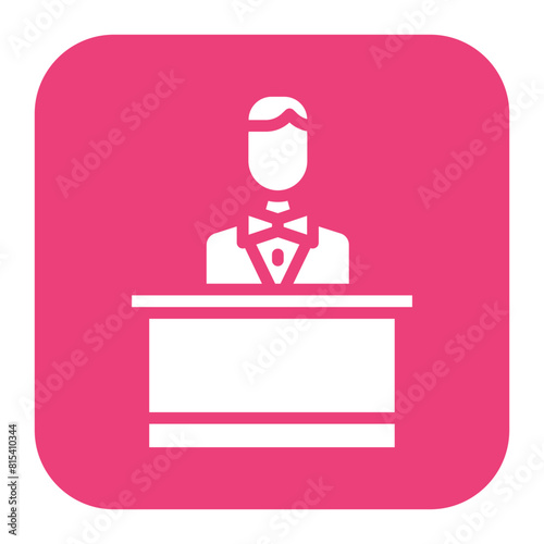 Host Male icon vector image. Can be used for Award Events.