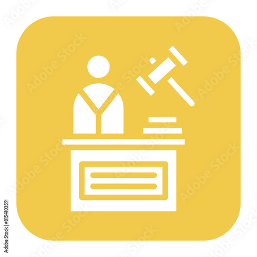 Judge Male icon vector image. Can be used for Award Events.
