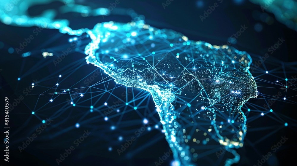 Cyber Technology and Connectivity: Digital Map of South America Cyber Technology and Connectivity: Digital Map of South America