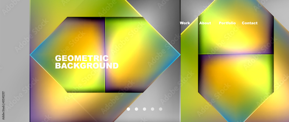 Gradient triangle geometric minimal wallpaper