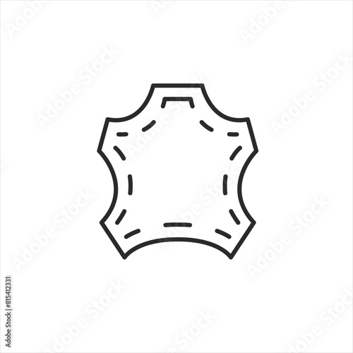 Leather Texture icon. Simplistic representation of a leather material, indicative of quality and durability. Frequently associated with fashion, upholstery and premium accessories. Vector illustration