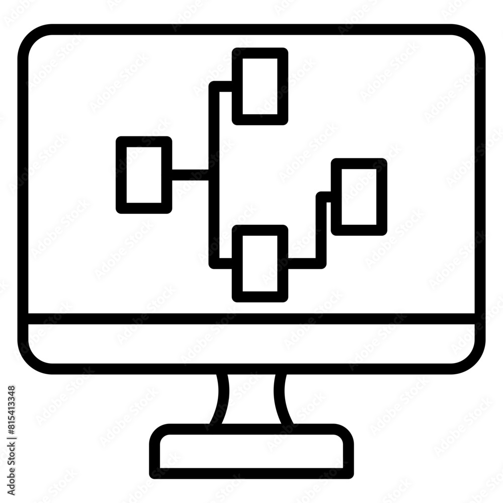 Visual Programming vector icon. Can be used for No Code iconset. Visual Programming vector icon. Can be used for No Code iconset.