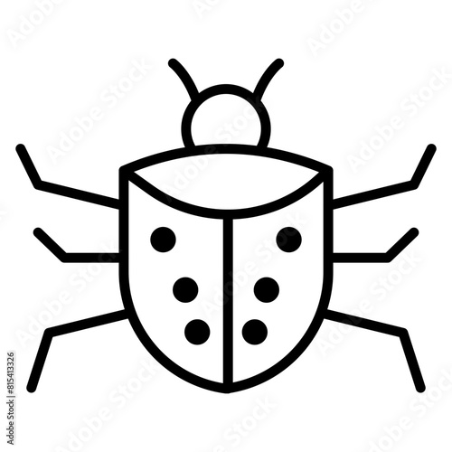 Bug vector icon. Can be used for No Code iconset.