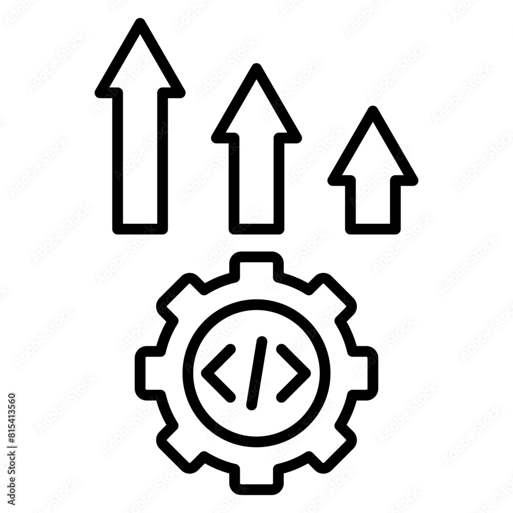 Improvement vector icon. Can be used for No Code iconset. Improvement vector icon. Can be used for No Code iconset.