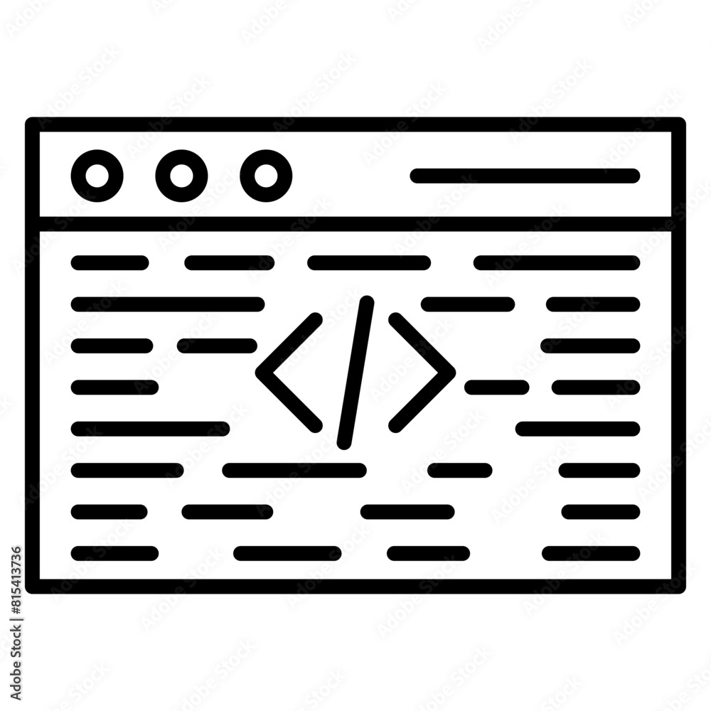 Programming Language vector icon. Can be used for No Code iconset. Programming Language vector icon. Can be used for No Code iconset.