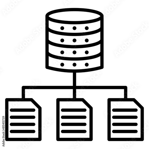 Data Structure vector icon. Can be used for No Code iconset.