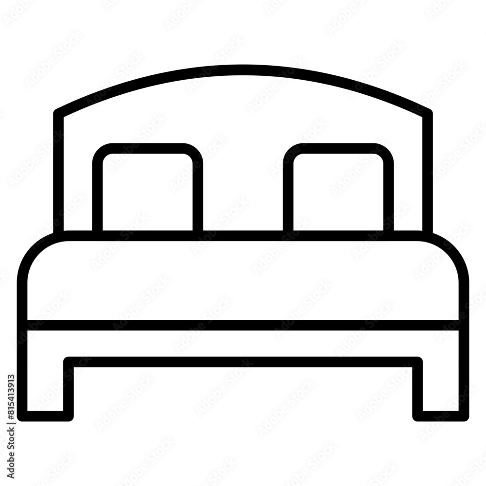 Bed vector icon. Can be used for Comfort iconset. Bed vector icon. Can be used for Comfort iconset.