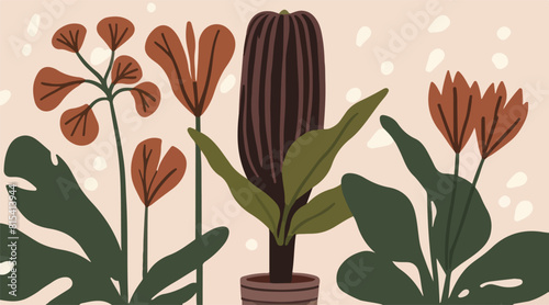 Vector Illustration of Corpse Flower