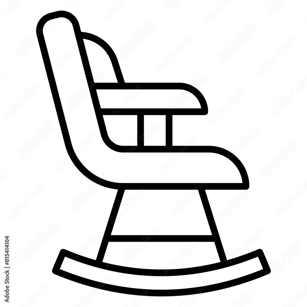 Rocking Chair vector icon. Can be used for Comfort iconset. Rocking Chair vector icon. Can be used for Comfort iconset.