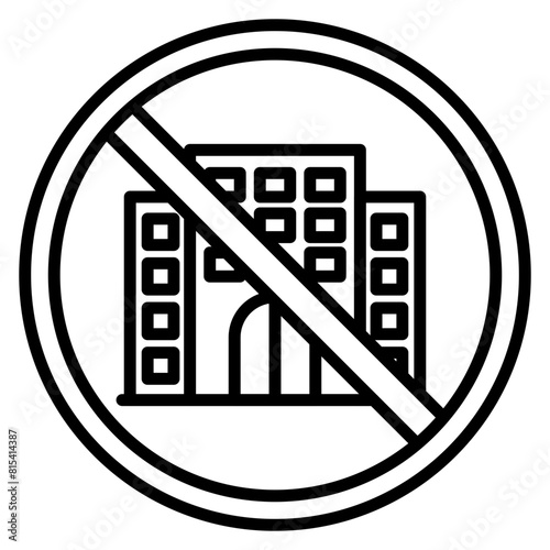 No Commute vector icon. Can be used for Home Based Business iconset.