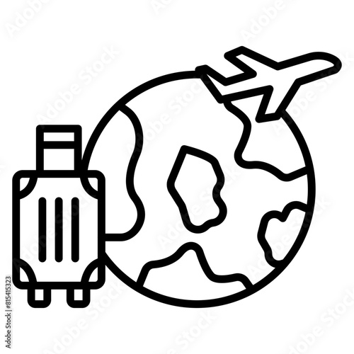 International Tourism vector icon. Can be used for Travel Agency iconset.