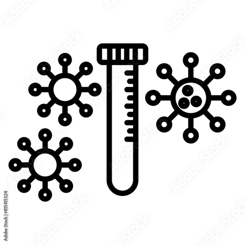 PCR Test vector icon. Can be used for Travel Agency iconset.