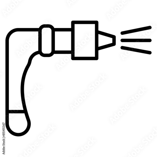 Spray Nozzle vector icon. Can be used for Car Wash iconset.