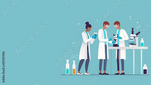 Restaurant chef cooks group. Kitchen workers at work falt design illustration of doctors and nurses A nursing home. Doctors and staff care for the elderly. Carefree old age, Generative Ai photo