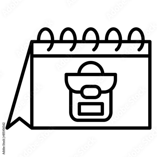 Back To School vector icon. Can be used for Online Education iconset.