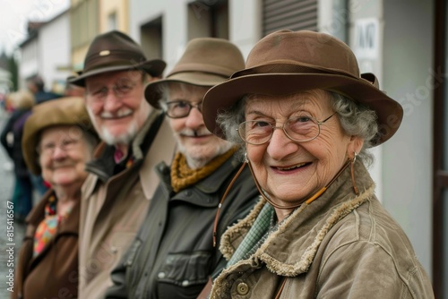 Unidentified senior people on the street of Zurich. Zurich is the largest city in Switzerland and the capital of the Swiss canton of Zurich.