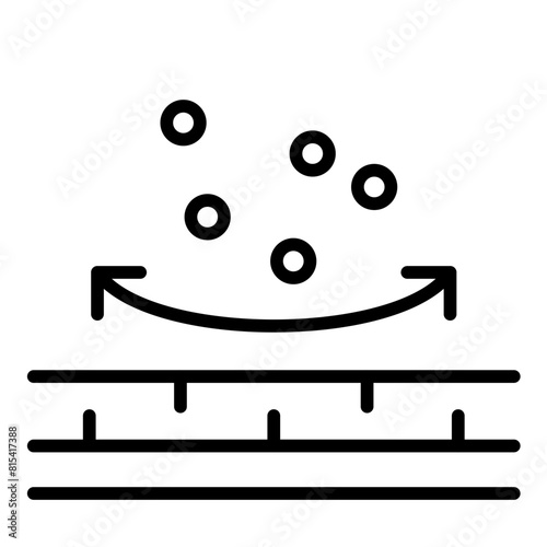 Anti Pilling Fabric vector icon. Can be used for Fabric Features iconset.