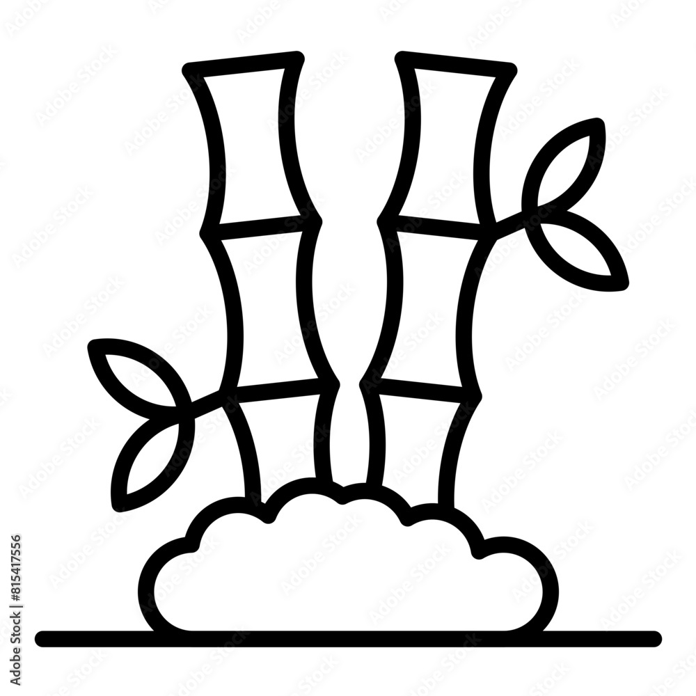 Bamboo vector icon. Can be used for Fabric Features iconset. Bamboo vector icon. Can be used for Fabric Features iconset.