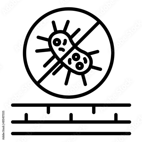 Antibacterial Fabric vector icon. Can be used for Fabric Features iconset.