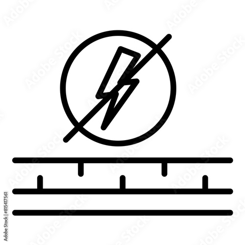 Antistatic vector icon. Can be used for Fabric Features iconset. photo