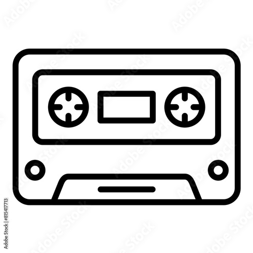 Cassette vector icon. Can be used for Instrument iconset.