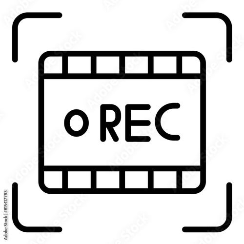 Recording vector icon. Can be used for Instrument iconset.
