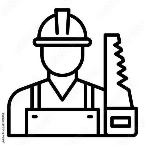 Carpenter vector icon. Can be used for Diversity iconset.
