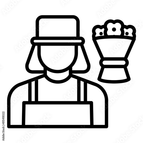 Florist vector icon. Can be used for Diversity iconset.