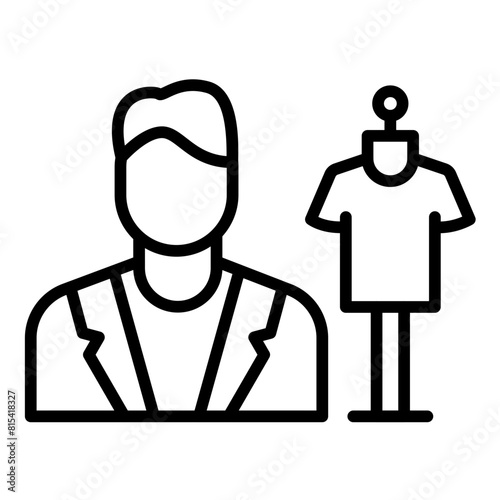 Fashion Designer vector icon. Can be used for Diversity iconset.