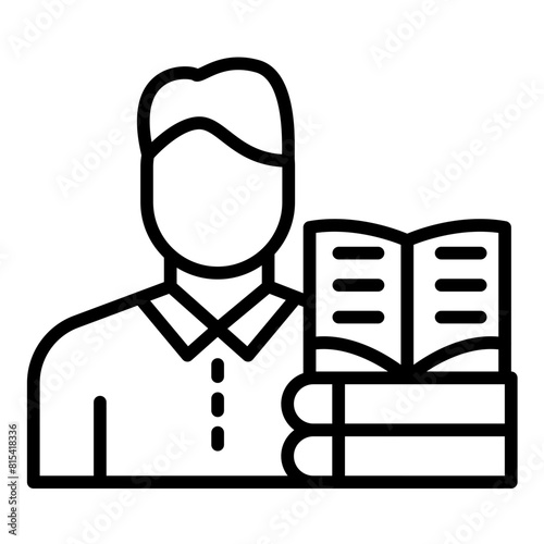Librarian vector icon. Can be used for Diversity iconset.