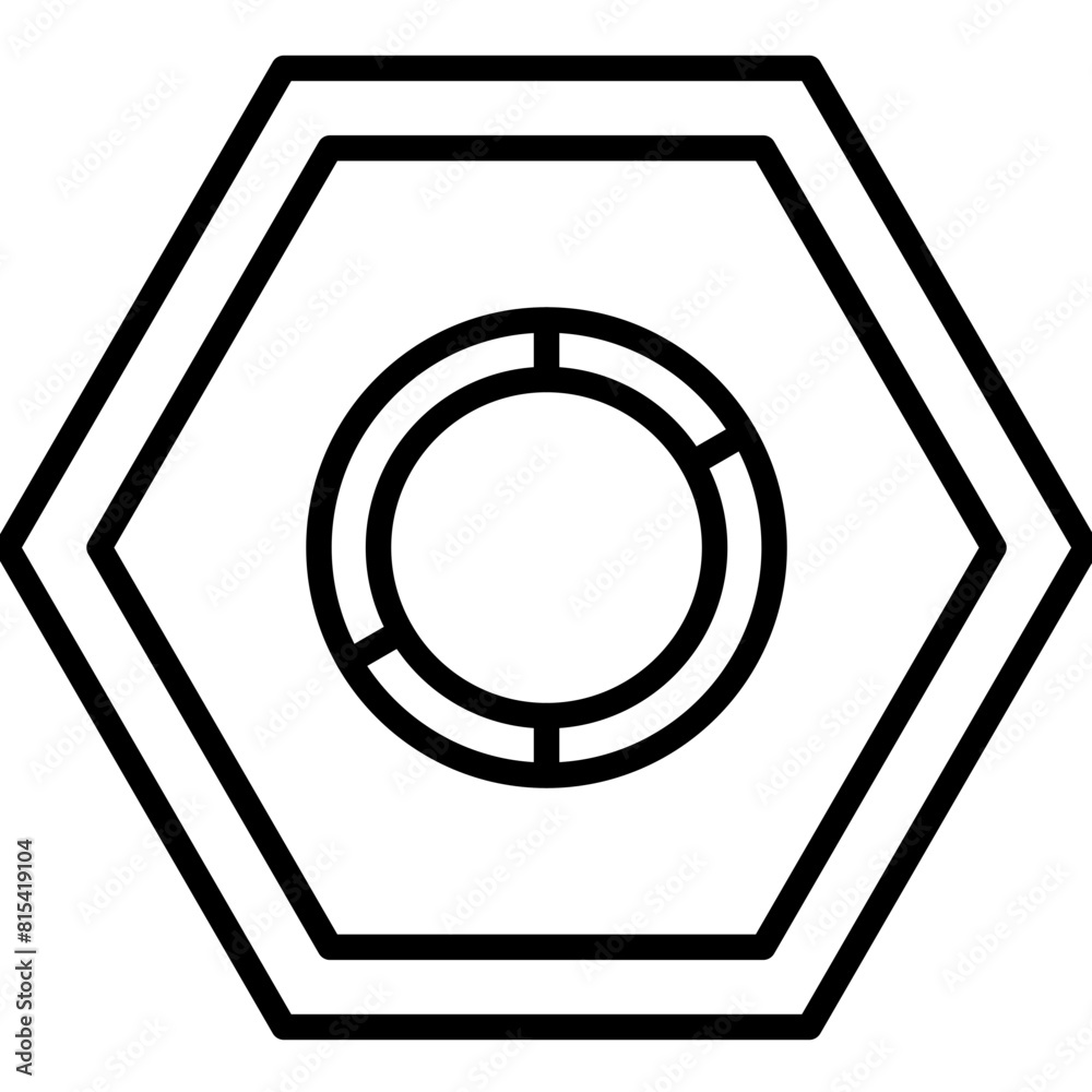 Nut vector icon. Can be used for Mettalurgy iconset. Nut vector icon. Can be used for Mettalurgy iconset.