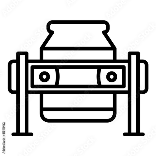 Oxygen Furnance vector icon. Can be used for Mettalurgy iconset.